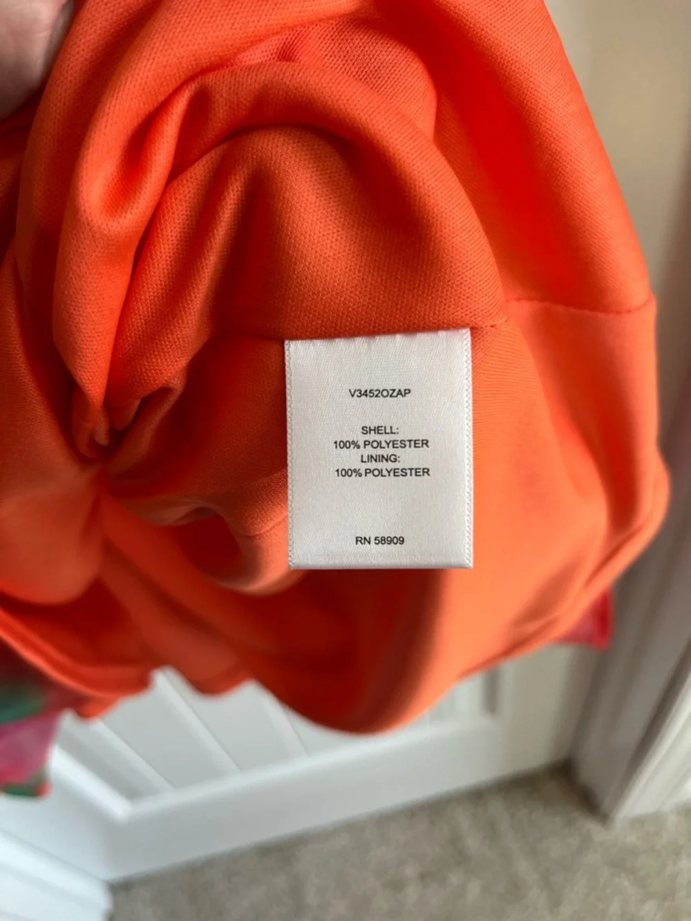 Chelsea & Violet Coral, Pink & Green Watercolor Dress - Picture 5 of 7